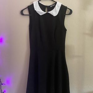 Wednesday Addams style collared dress